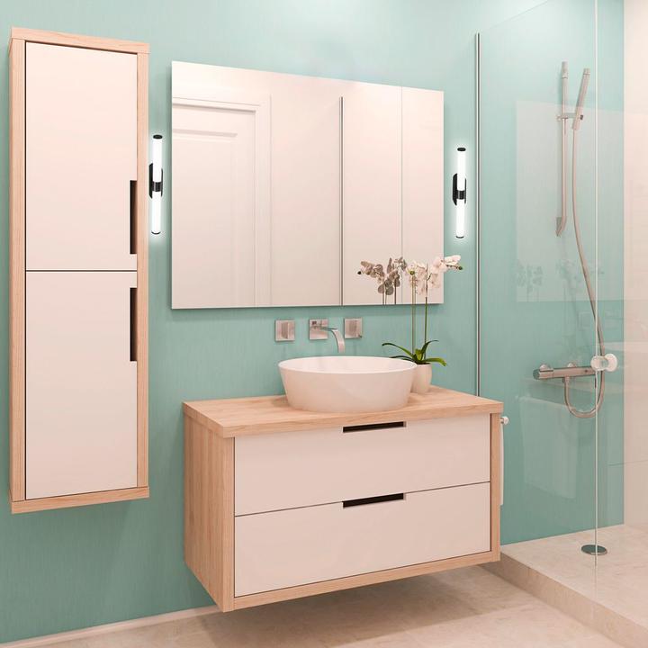 Produktbild B.K.Licht LED-Badezimmerleuchte, schwarz, 1xLED/7W