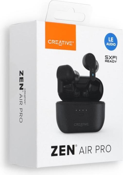 Actual product image Creative Zen Air Pro (black, Bluetooth, USB-C) (33 h, Wireless)