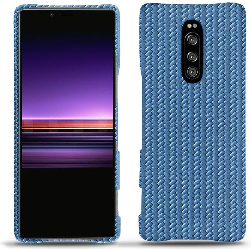 Noreve Lederschutzhülle (Sony Xperia 1), Smartphone Hülle, Blau