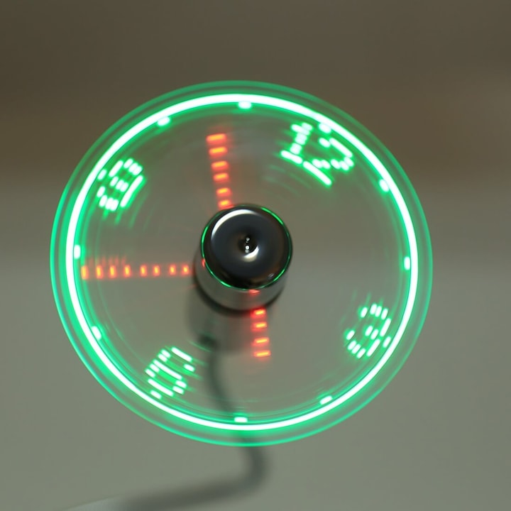 Image du produit Hama Ventilateur USB pour PC avec affichage de l'heure