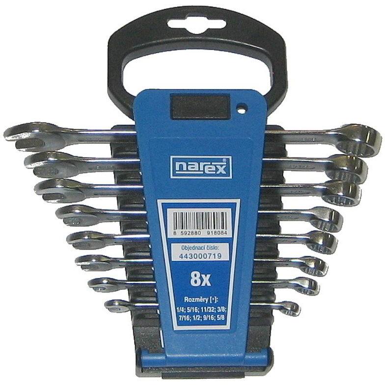 Narex, Schraubenschlüssel, Steckschlüssel-Satz 8-teilig Kunststoff. Halter 3113.608, 443000719