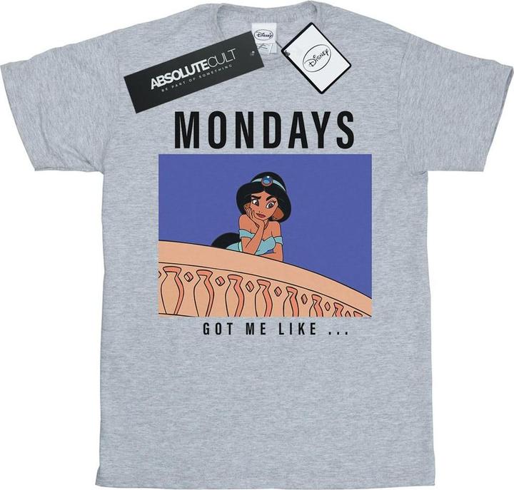 Produktbild Disney Princess Jasmine Mondays Got Me Like TShirt Mädchen (152, 158)