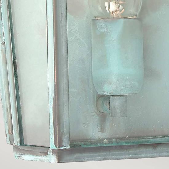 Actual product image Elstead Lighting Mansion House outdoor wall light E27 verdigris IP44 (E27, IP44)