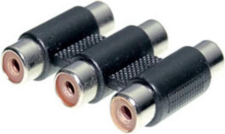 Actual product image Shiverpeaks BS57044 Video Cable Adapter 3 x RCA (YPbPr) 3 x RCA Black (Angle adapter)