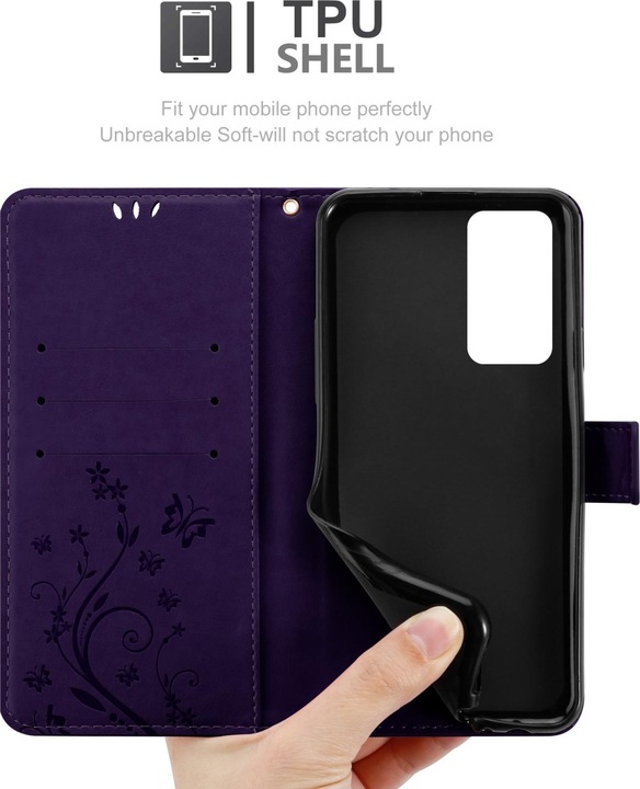 Actual product image Cadorabo Flower Book cover (OnePlus 9RT 5G)