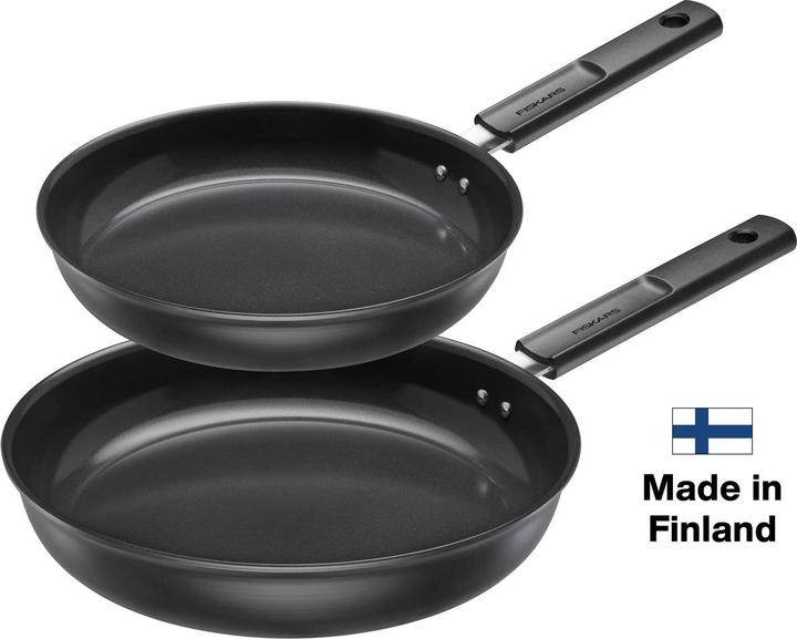 Productafbeelding Fiskars Hard Face nonstick frying pan set 24cm 28cm (Kookpotten en pannenset, Aluminium, 28 x 13 cm)