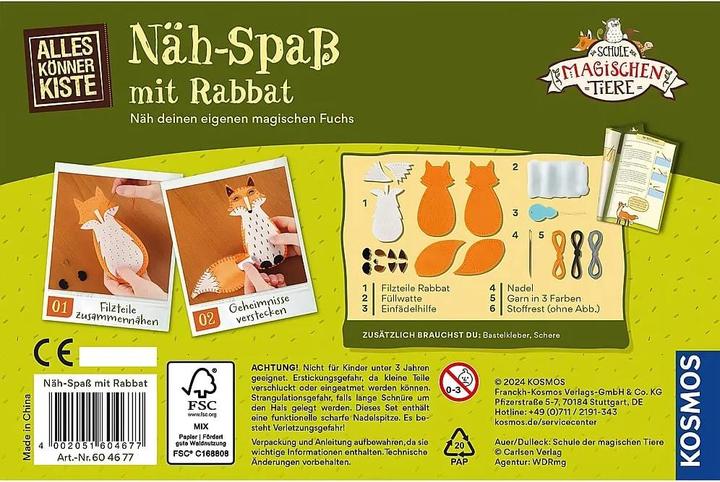 Actual product image Kosmos Sewing fun with Rabbat