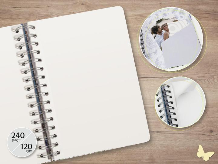 Image du produit Sigel Livre à reliure intégrale Jolie Flair (168 x 215 mm, Blanc, Couverture rigide)