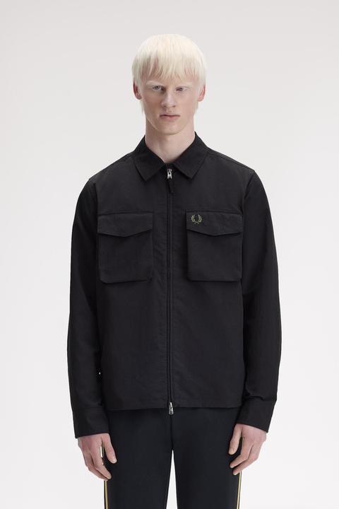 Actual product image Fred Perry Utility overshirt in ripstop (XL)