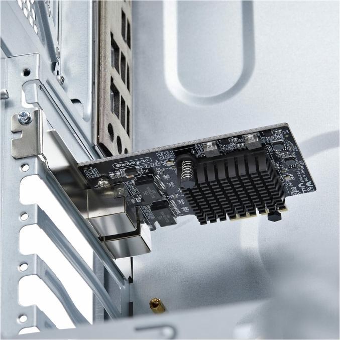Produktbild StarTech .com PR25GR-NETWORK-CARD, Interne, Avec fil, PCI Express, Ethernet, 5000 Mbit/s, Noir (Mini PCI Express)