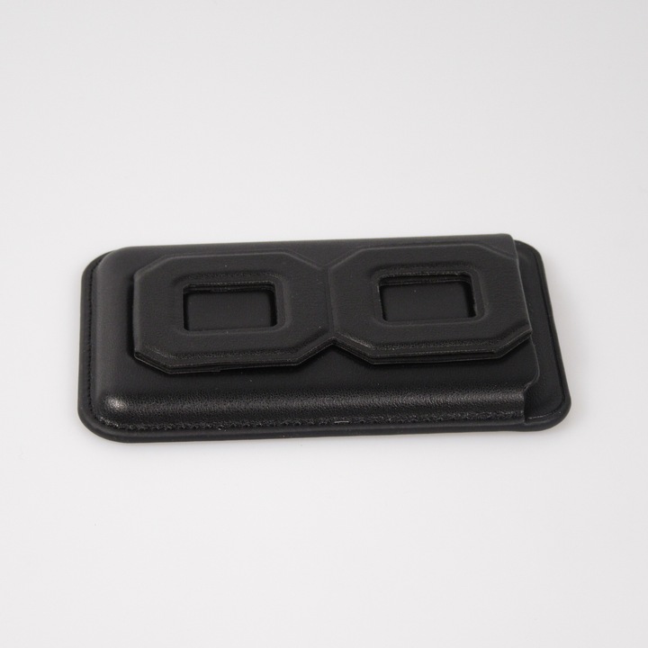 Actual product image PhoneLook Porte-cartes magnétique wallet MagSafe cuir végan avec aimant fort et support pliable intégré