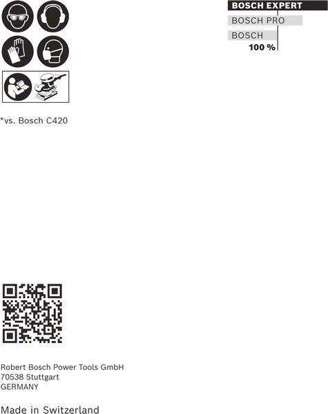 Produktbild Bosch Professional Zubehör EXPERT C470 Schleifpapier-Set, 80 x 133 mm, G 60/120/180, 10 Stück (60, 120, 180)