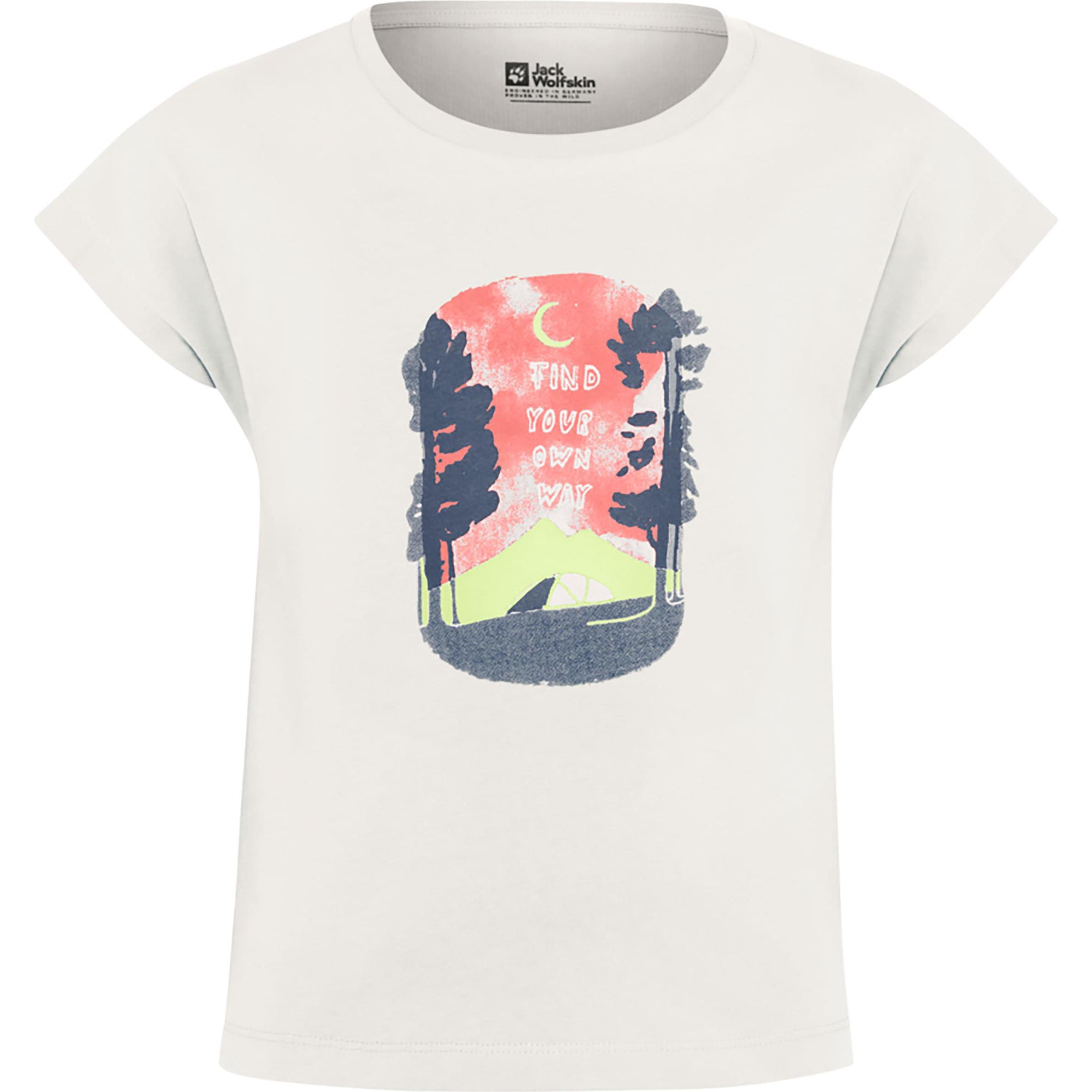 Jack Wolfskin, Jungen, Shirt, Graphic Girls T, Beige, (116)