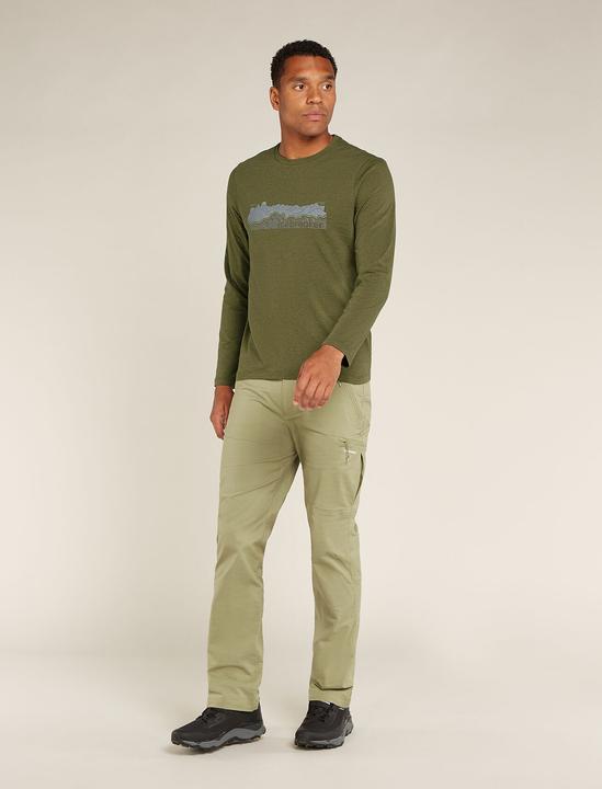 Actual product image Icebreaker Men Merino Blend Central Classic LS Tee Haute Route (M)
