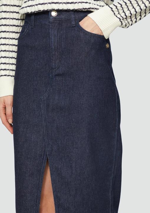 Produktbild S.Oliver Rock Midirock aus Denim mit Schlitz vorne (38)
