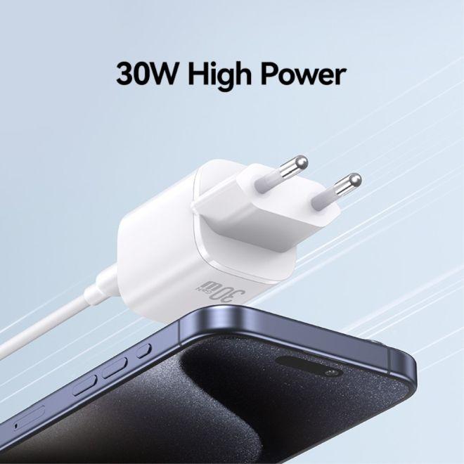 Actual product image Usams Ład. siec. CC254 30W GaN USB-C/USB-A Fast Charging HC Series czarny/black CC254TC01 (30 W)