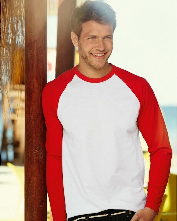 Immagine prodotto Fruit of the Loom Maglietta da baseball a maniche lunghe (3XL)