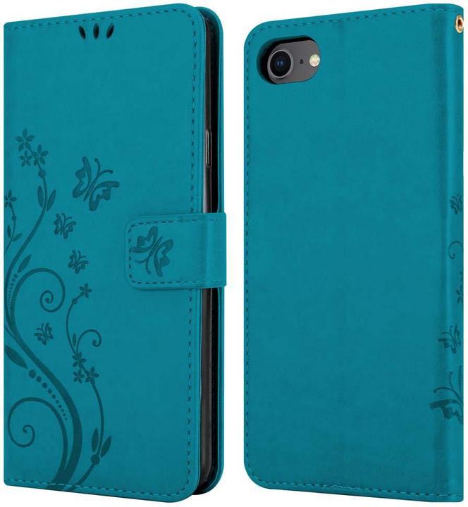 Produktbild Cadorabo Flower Book Cover (Apple iPhone SE (2nd Gen), Apple iPhone 7)