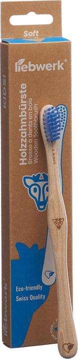 Immagine prodotto Liebwerk Spazzolino da denti in legno di cervo per bambini (Morbido, 1 x)