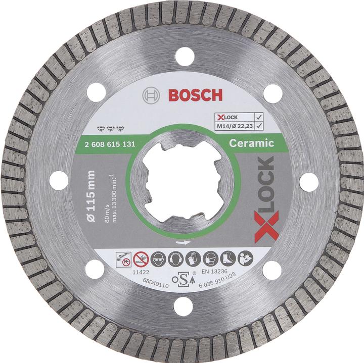 Produktbild Bosch Professional Zubehör PRO Ceramic X-Lock Diamanttrennscheibe, 115 x 22,23 mm, 22,23 mm