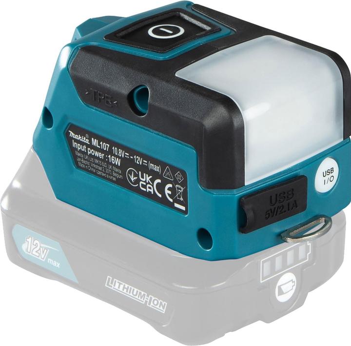 Produktbild Makita LED-Akku-Taschenlampe ML107 | 12 Volt, ohne Akku,ohne Ladegerät (200 lm)