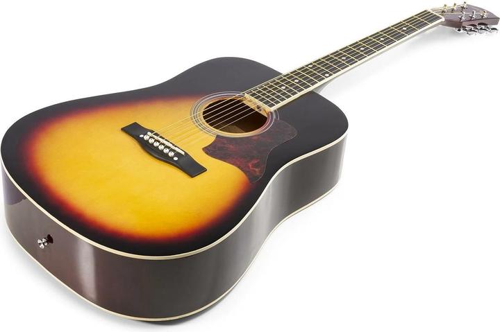 Immagine prodotto Max Music Chitarra occidentale SoloJam Set Sunburst (Set di chitarre acustiche, Palissandro, Tiglio)