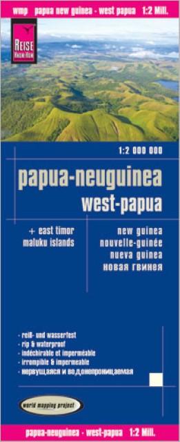 Actual product image Map Papua New Guinea, Indonesia: West Papua, Moluccas (1:2,000,000)