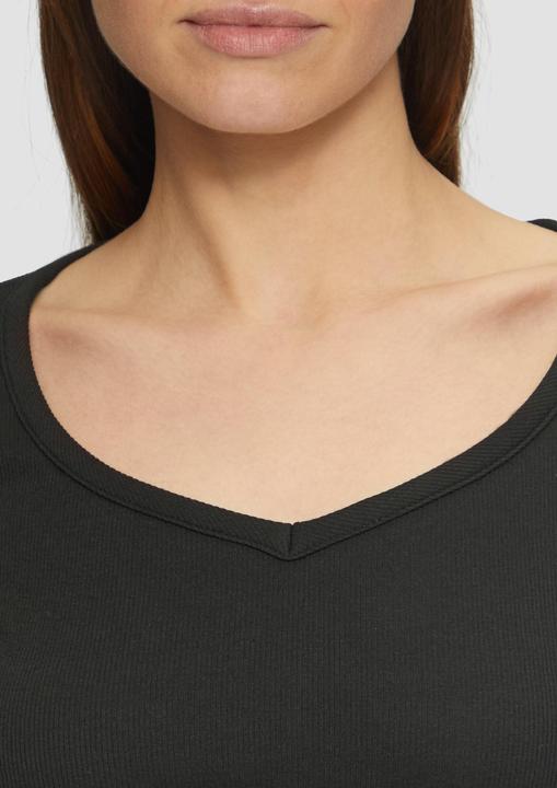 Produktbild S.Oliver T-Shirt Feines Jersey-Longsleeve mit Rippstruktur (44)