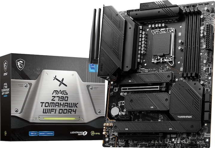 Produktbild MSI MAG Z790 TOMAHAWK WIFI DDR4 (LGA 1700, Intel Z790, ATX)