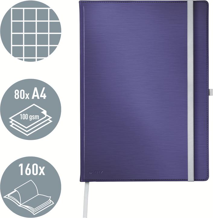 Image du produit Leitz Notizbuch Style (A4, Quadrillé, Couverture rigide)