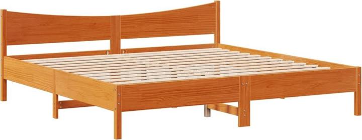 Actual product image vidaXL Bed with pine headboard (140 x 200)