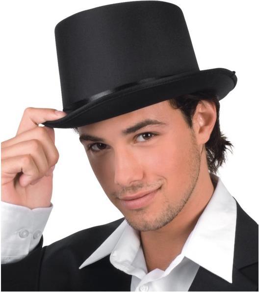 Produktbild Fasnacht Hut Satin Gala schwarz