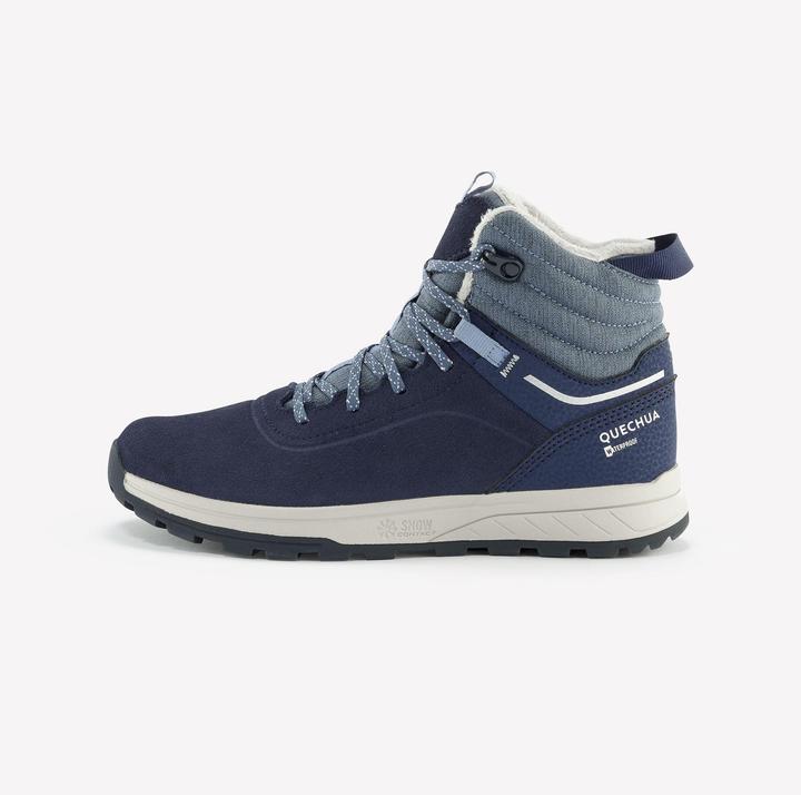 Produktbild Quechua Winterschuhe Kinder Gr. 35–38 Leder Schnürung warm wasserdicht Wandern - SH500 (36)