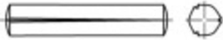 Produktbild Toolcraft Kegelkerbstift (Ø x L) 6 mm x (100 Stk., 20 mm)