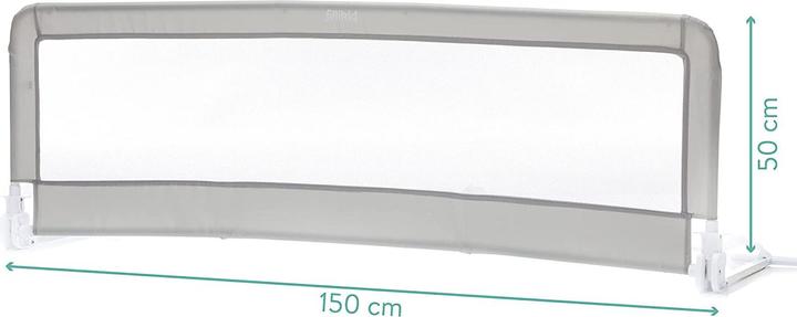 Actual product image Fillikid Bed rail for standard beds, grey, 100x50cm (150 cm)