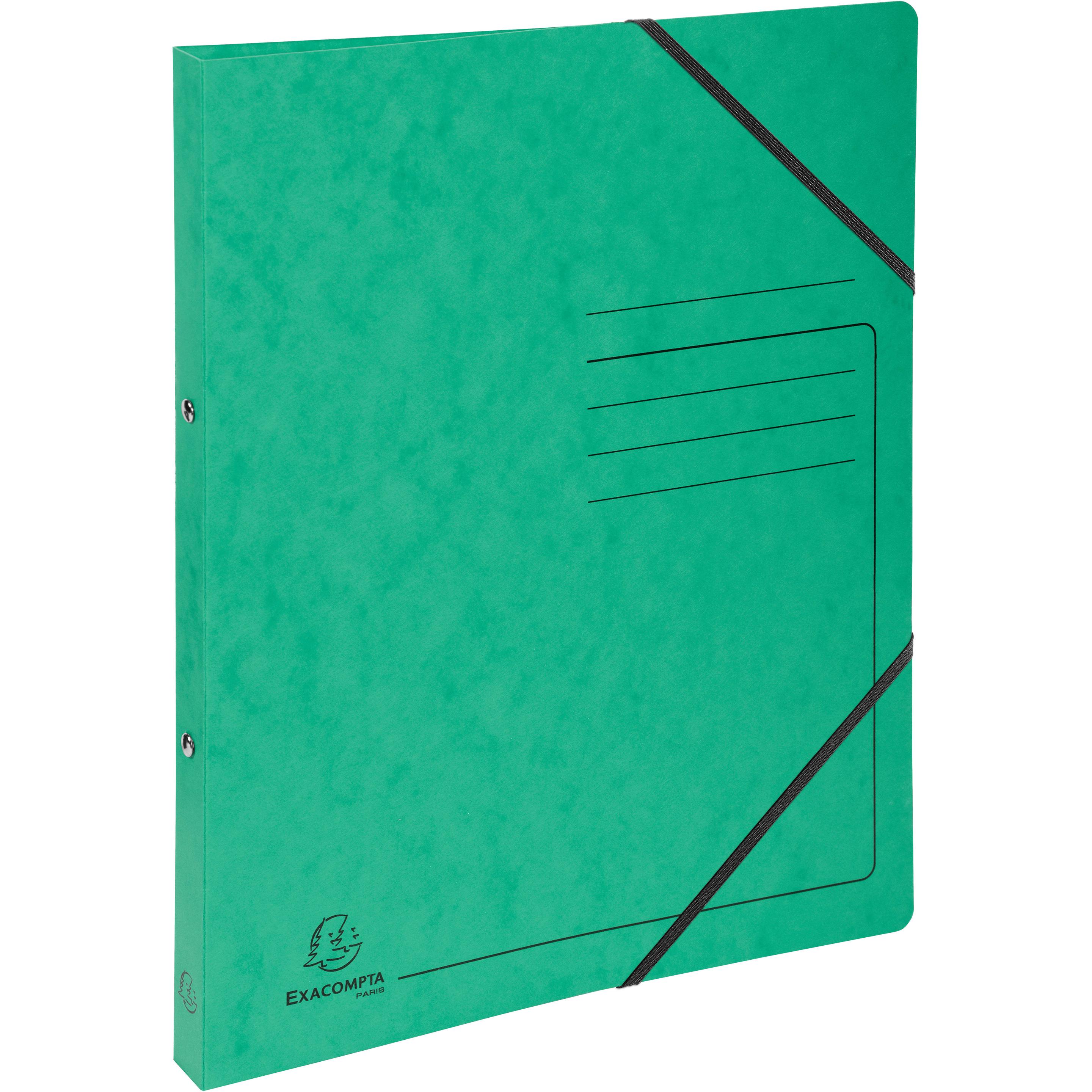 5x Exacompta, Ordner, Ringbuch Top Color A4 2 cm, Grün (A4, 25 mm, 1 x)