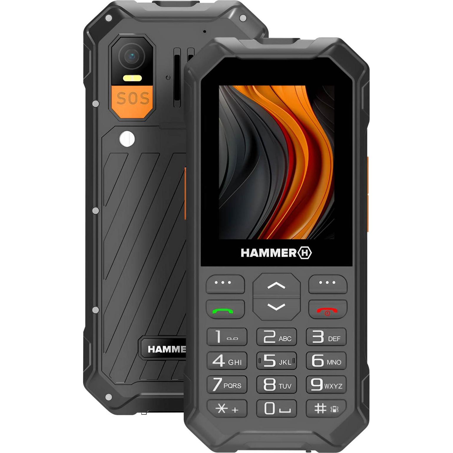 Myphone Hammer 6 (2.40", 2 Mpx, 4G), Tastenhandy, Schwarz