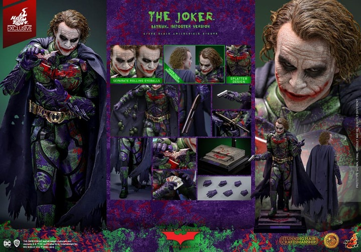 Produktbild Hot Toys The Dark Knight "The Joker - Batman Imposter Version" Exclusive Artisan Edition 1/6 Actionfigur