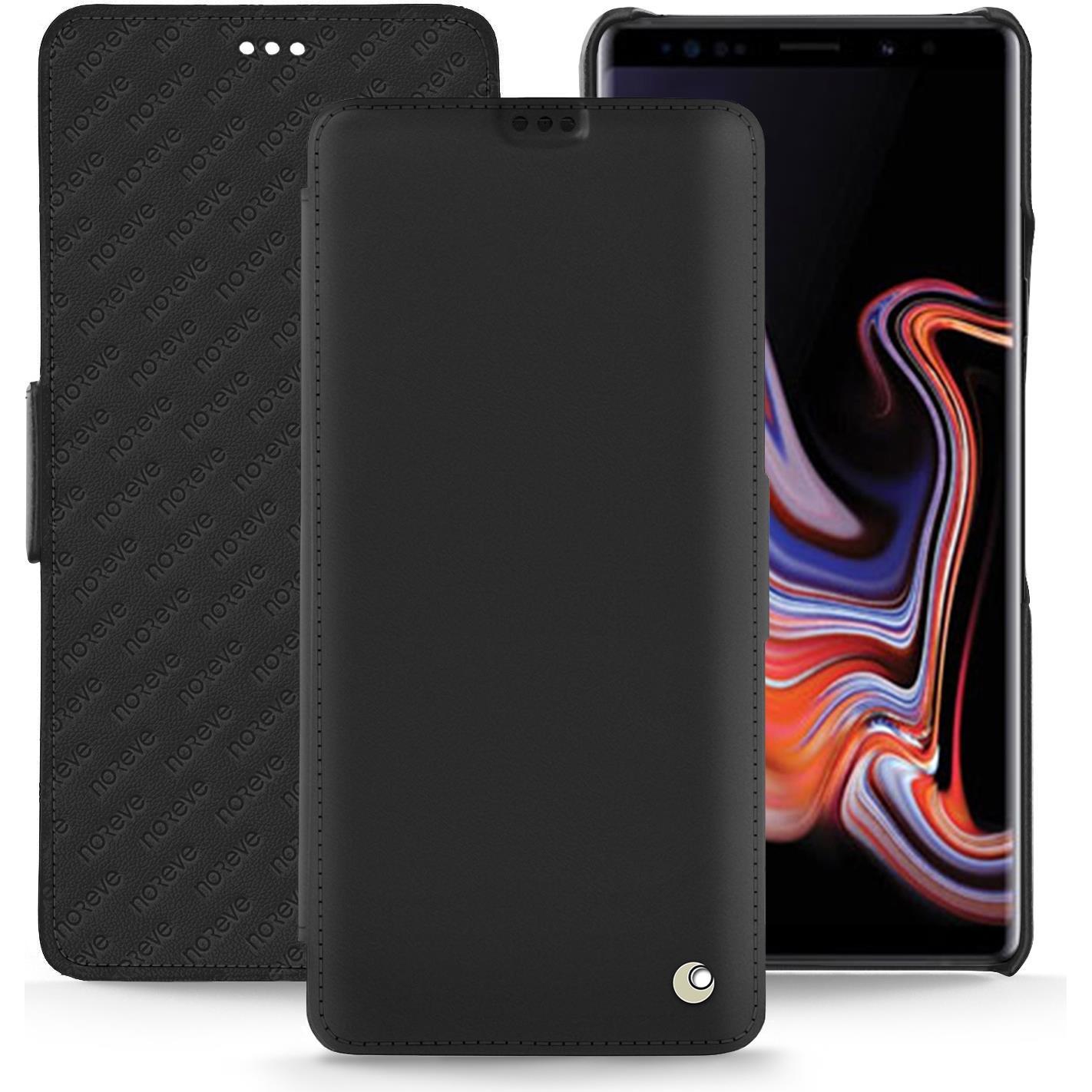 Noreve Lederschutzhülle horizontal (Samsung Galaxy Note 9), Smartphone Hülle, Schwarz