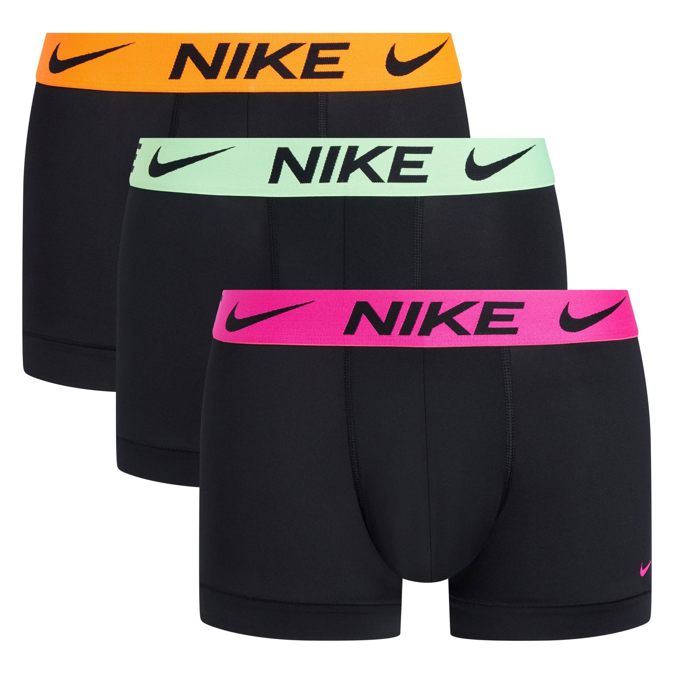 Nike, Mannen, Onderbroek, Kofferbak, Zwart, (M, Set Van 3)