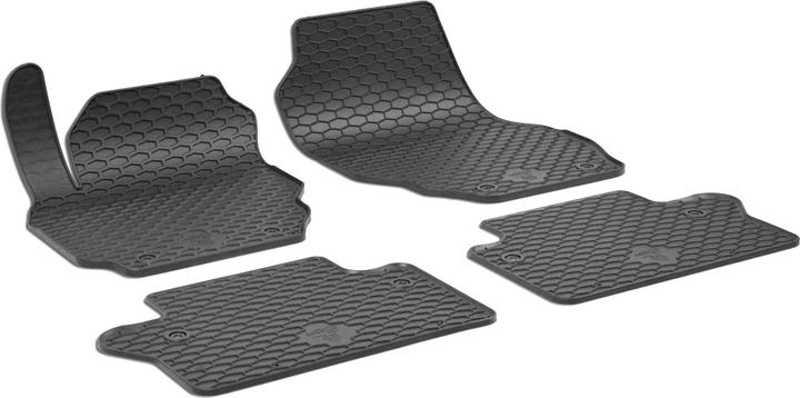 Walser Gummimatten für Volvo V70, S80, XC70 BJ 2007 - 2016 (2 Vordermatten + 2 Rückmatten)