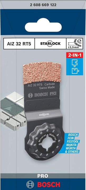 Productafbeelding Bosch Professional Zubehör PRO AIZ 32 RT5 mes voor multifunctioneel gereedschap, 2,5 x 32 mm