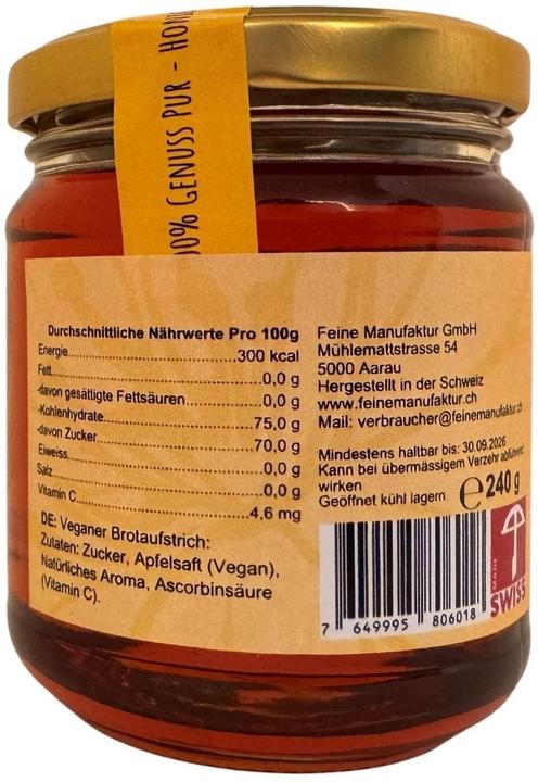 Nährwerte und Zutaten Feine Manufaktur Naturwald (240 g)