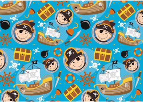 Susy Card Geschenkpapier Captain Hook 70cmx2m auf (Geschenkpapier, 1 x)
