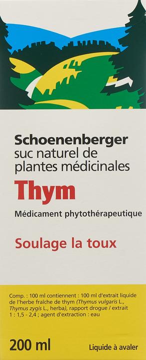 Actual product image Schönenberger Thyme medicinal plant juice juice
