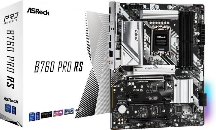 Produktbild AsRock B760 Pro RS (LGA 1700, Intel B760, ATX)