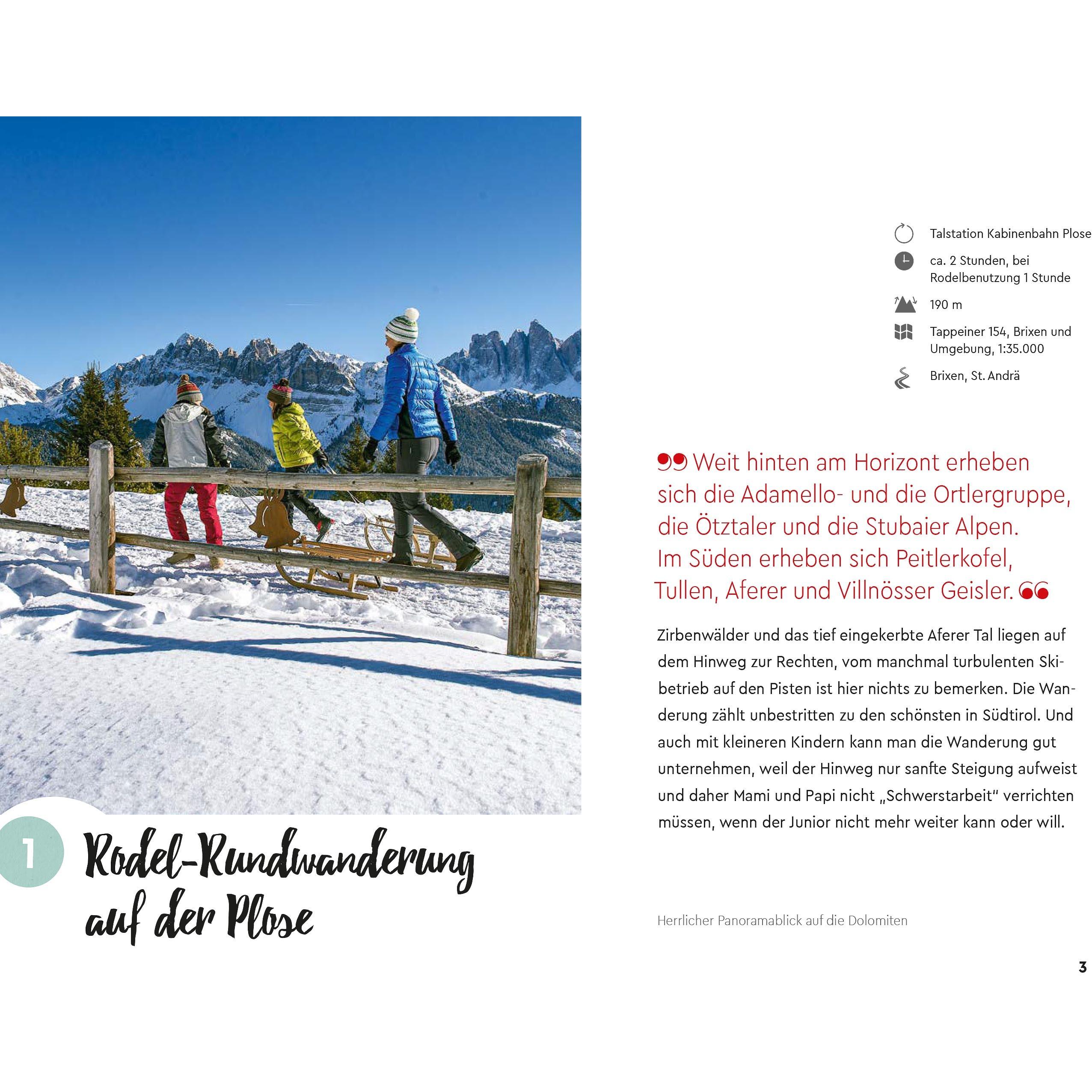 Thumbnail - Einfach Südtirol: Winterwandern zu Almen und Hütten, Ratgeber von Leo Brugger