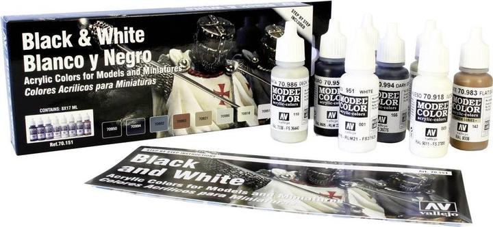 Image du produit Vallejo Modèle Air Black White Set (17 ml)