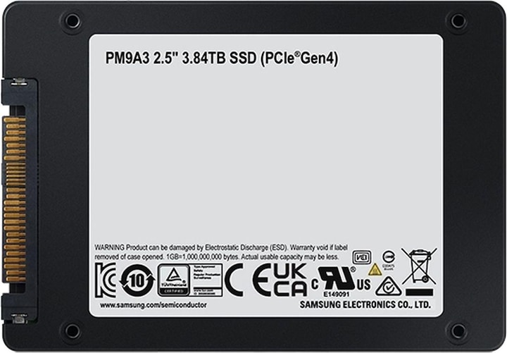 Actual product image Samsung PM9A3 Retail (3840 GB, 2.5")