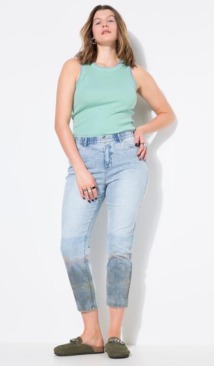 Actual product image Studio Untold Printed Hem Mom Jeans (42)